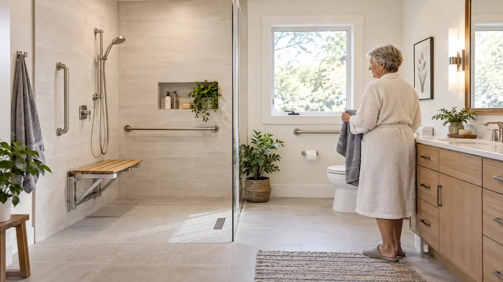 Aging-in-Place Bathroom Remodel Cost: Safer Showers, Grab Bars and Layouts